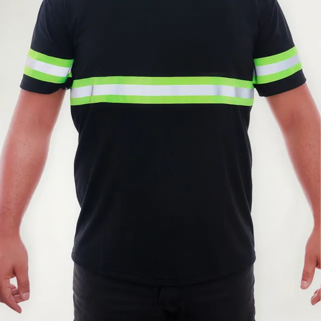 Camiseta Operacional Com  Faixa  Refletiva Masculina