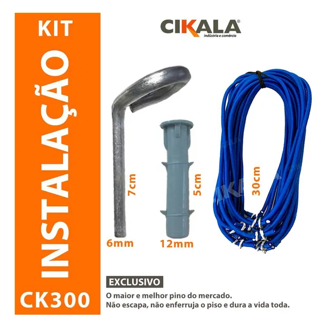 18 Pinos Aluminio Com Extensor Fixação Capa Lona Em Piscina