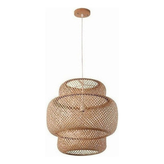 A Tecelagem De Bambu Conduziu A Luz Colgante, Lustre De Susp A Tecelagem De Bambu Conduziu A Luz Colgante, Lustre De Susp