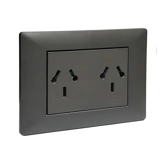 Llave De Luz Armada Toma Doble Cambre Sxxii Gris
