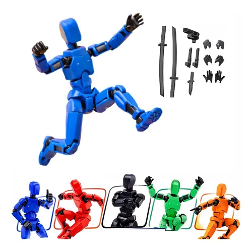 Diy Luminous T13 Multi-jointed Movable Shapeshift Robot 3d