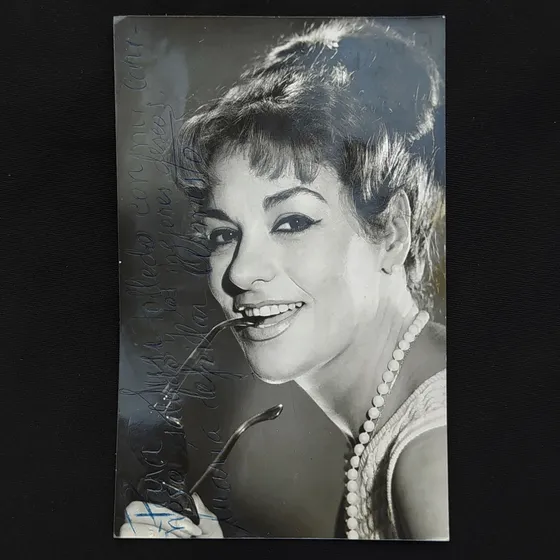 Foto Actriz María Del Pilar Armesto Autografo Antigua