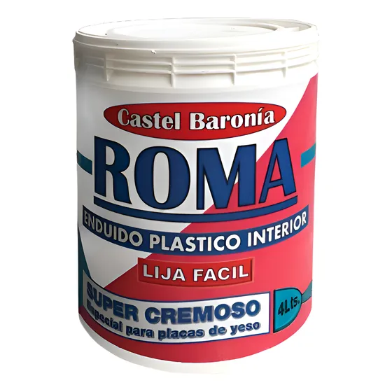 Enduido Plastico Interior Blanco 4 Litros Roma