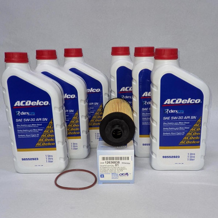 Kit Troca De Óleo 5w30 S10 E Trailblazer Diesel + Filtro Gm Kit Troca De Óleo 5w30 S10 E Trailblazer Diesel + Filtro Gm