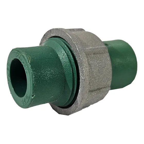 Unión Doble Termofusión Tuerca Metálica Para Tubo De 20mm