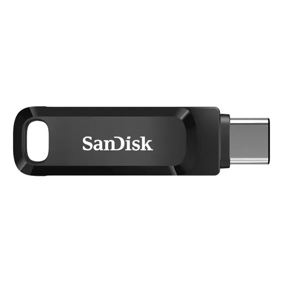 Pendrive SanDisk Ultra Dual Drive Go 07896001007024 128GB 3.2 Gen 1 preto e prateado