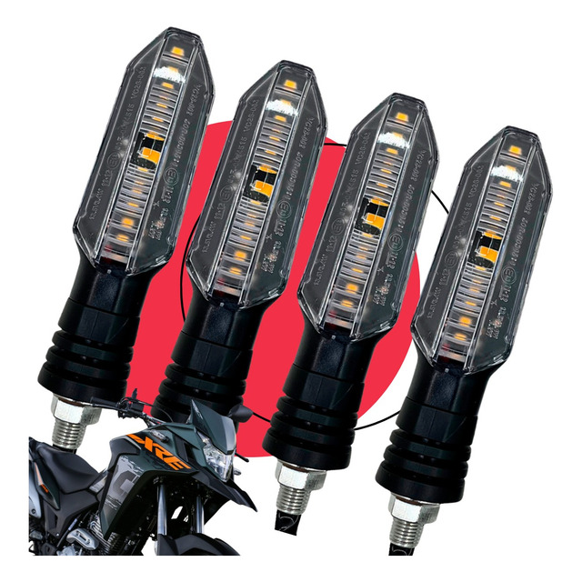 Kit 4 Piscas Seta Twister Titan Fan 125-150 Xre Cb 300 Bros Kit 4 Piscas Seta Twister Titan Fan 125-150 Xre Cb 300 Bros