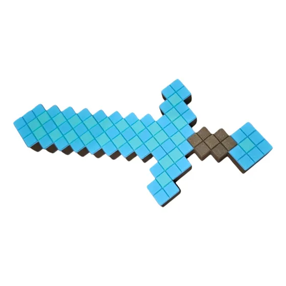 Espada Minecraft Herramienta Gamer Decorativa - Juguete Fans Celeste