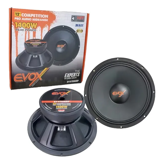 Evox Evx12mr Medio Rango 12 500w Rms Precio Par Openshow Color Naranja