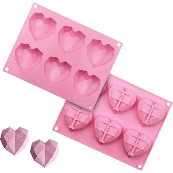 Molde Corazón Geométrico Pequeño