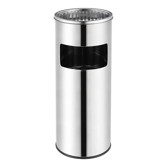 Basurero Cenicero Acero Inoxidable 18 Lts Soin