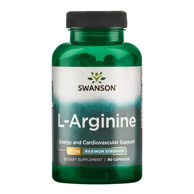 L-arginina Swanson 850mg 90caps (alta Potencia) Sabor Sin sabor