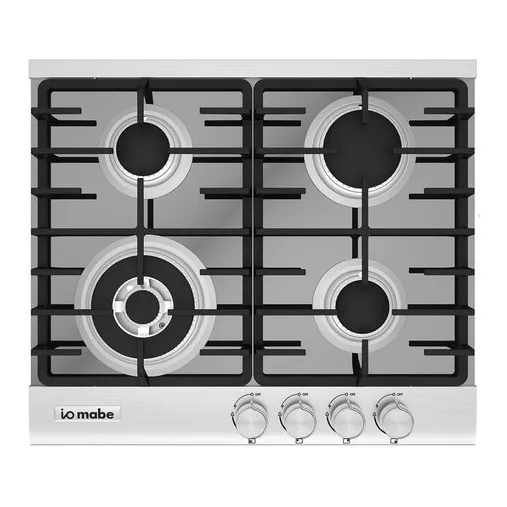 Tope Cocina 4 Hornillas 60cm A Gas Vidrio Reflecta 120v Mabe