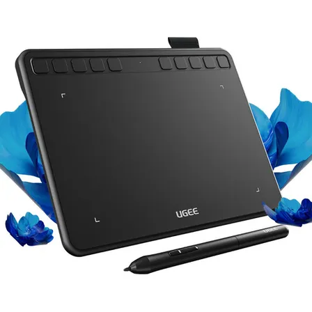 Tableta Gráfica Digitalizadora Ugee S640 Area de trabajo de 6.5"" color Negro