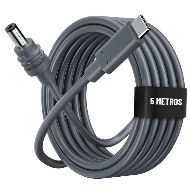 Cabo Energia Carregador Dc Usb-c 5 Metros Para Starlink Mini