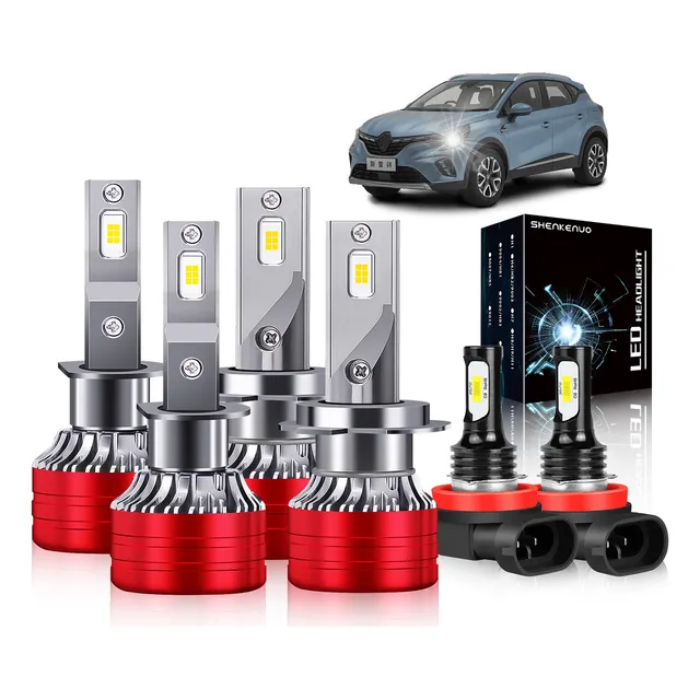 28000lm 6000k Focos Led Y Bombilla Antiniebla Para Renault