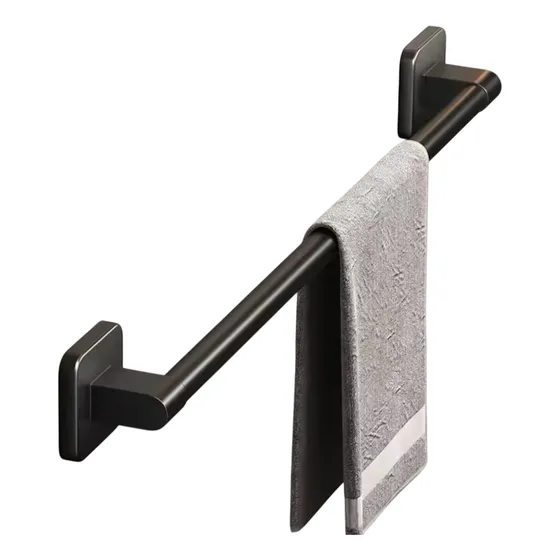 Toallero De Baño Adhesivo 60cm Organizador Cocina Aluminio