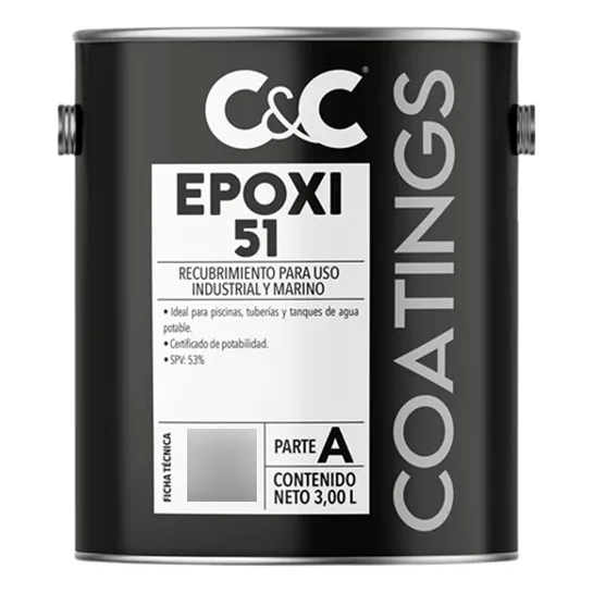 Epoxi 51 Pintura Epoxica Grado Alimenticio Quirófanos Galon