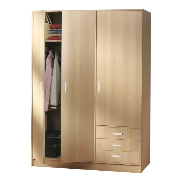Closet Armario 3 Puertas 3 Gavetas 5 Repisas