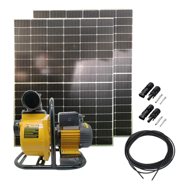 Bomba De Agua Solar 2 Hp 48-72v 1500w Reikpro 2 Panel 450w
