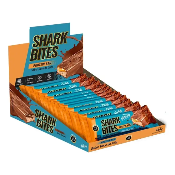Shark Bites Protein Bar Display C/12 De 40g Shark Pro