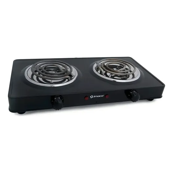 Cocina Eléctrica 2 Hornillas Imaco Hp1400 Color Negro | Cuotas sin interés