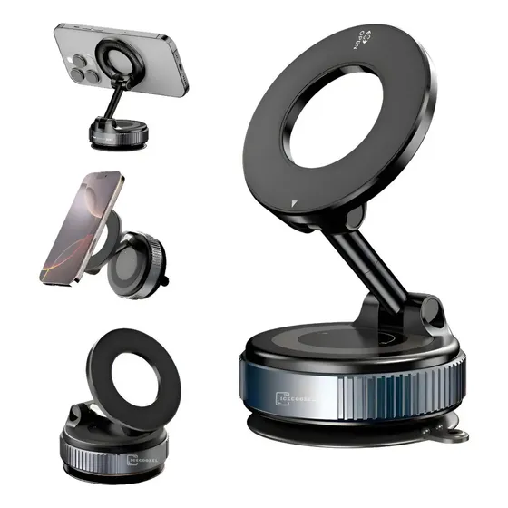 Suporte Veicular Para Celular Magnético Compatível Com iPhone Android Tablet Universal Dobravel Carr