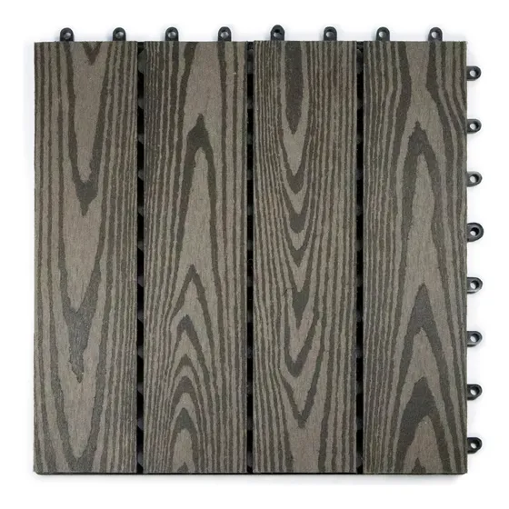 Baldosas Deck Wpc Encastrable Exterior - Mejor Que Pvc Xuni