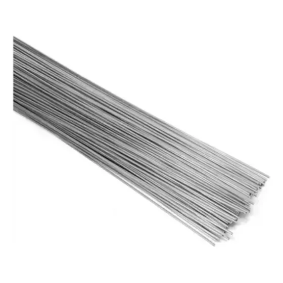 Varilla Aporte Tig 2,4mm X 1kg Aluminio Er4043 Punta Plateado