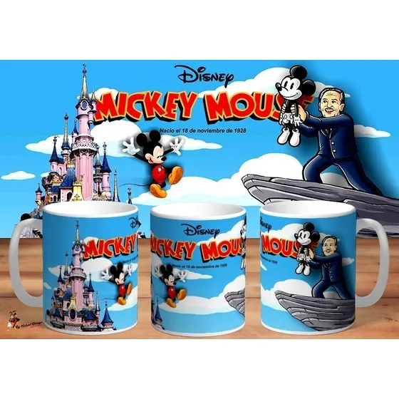 Taza Mickey Mouse Nacimiento Disney 4k Art