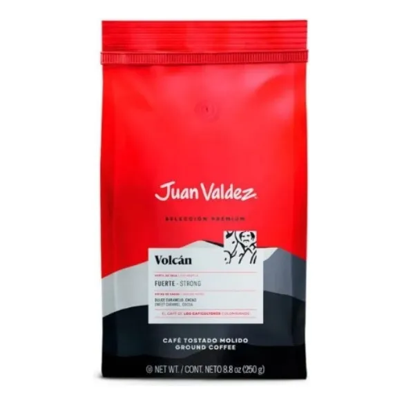 Café Espresso Molido Volcán Juan Valdez Premium 250gr Colombiano