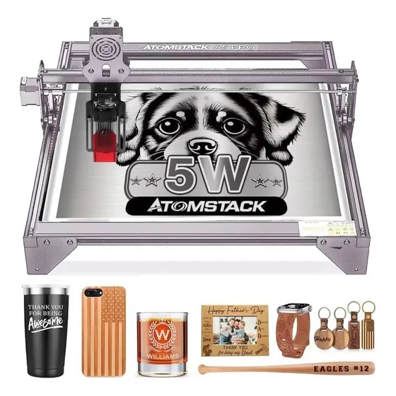 Gravador A Laser Atomstack A5 Pro 40w Madeira Metal, 41x40cm
