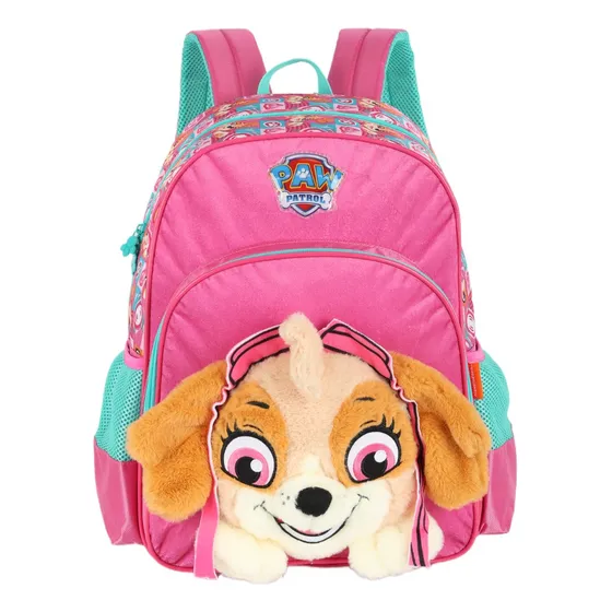 Mochila Patrulha Canina Rosa Is40901pa Desenho Do Tecido Lisa