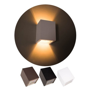 Arandela Efeito 2 Focos Sem Friso Box Policarbonato St1386 Estrutura Preto 110v/220v (bivolt) Arandela Efeito 2 Focos Sem Friso Box Policarbonato St1386 Estrutura Preto 110v/220v (bivolt)
