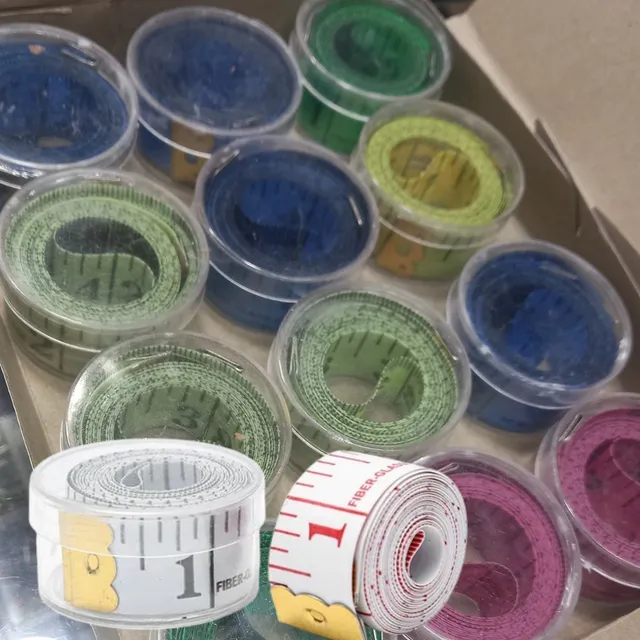 Pack 12 Cintas Métricas De Fibra De Vidrio Para Costureras