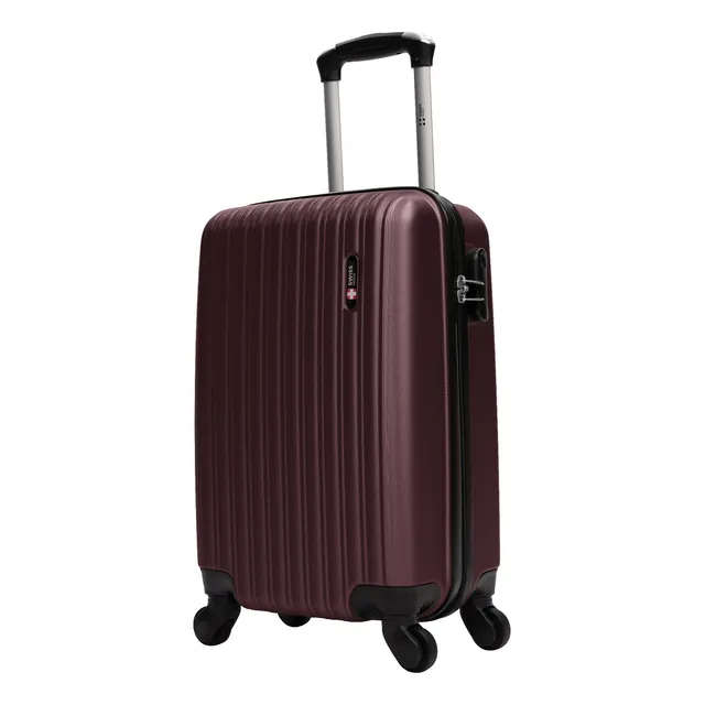 Mala Pequena De Bordo Londres 4 Rodas Swiss Move Vinho