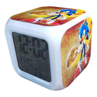 Reloj Digital Con Estampado De Sonic Con Anillo Reloj Digital Con Estampado De Sonic Con Anillo