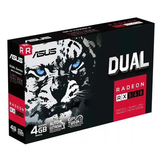 Tarjeta De Video Asus Dual Rx560 Auto Estreme 4gb