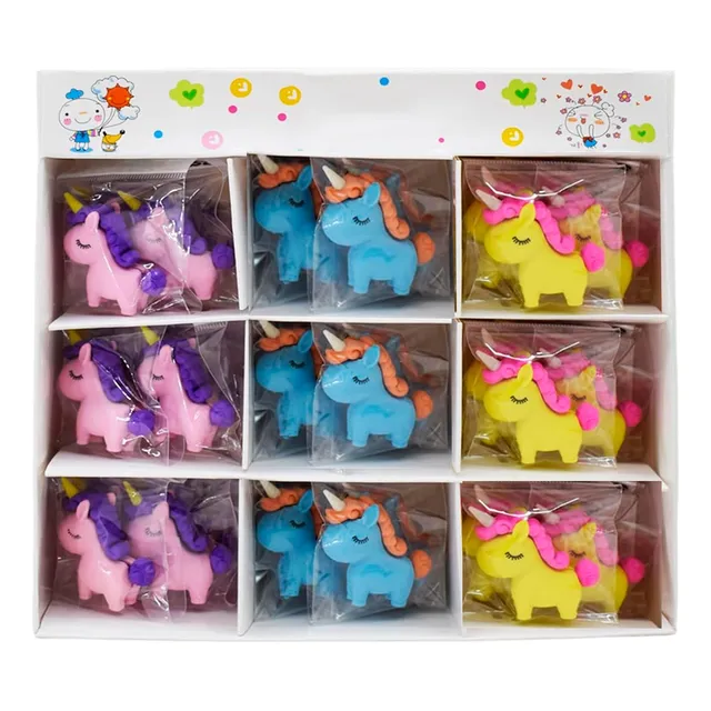 Pack X36 Gomas Escolares De Borrar Con Formitas Y Colores.
