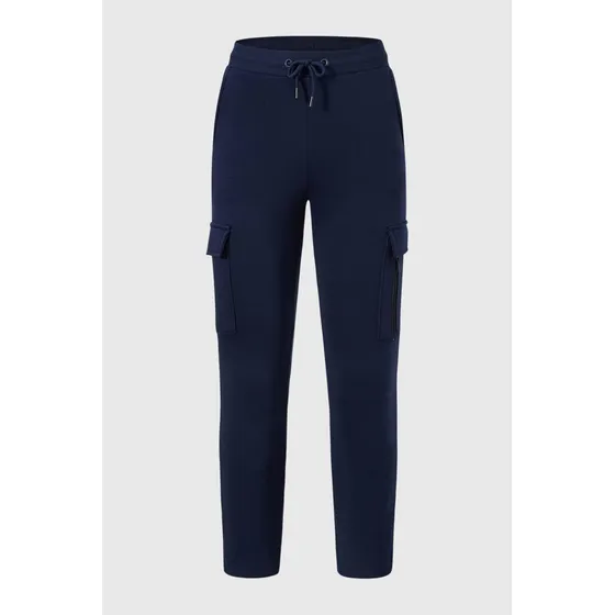 Pantalón Buzo Niño Cargo Con Cierre Azul