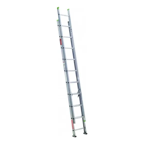 Escalera de aluminio recta Peldaños 112316 verde