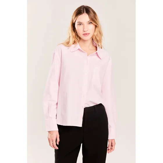 Camisa Oversize Manga Larga  Light Pink Koxis Mujer