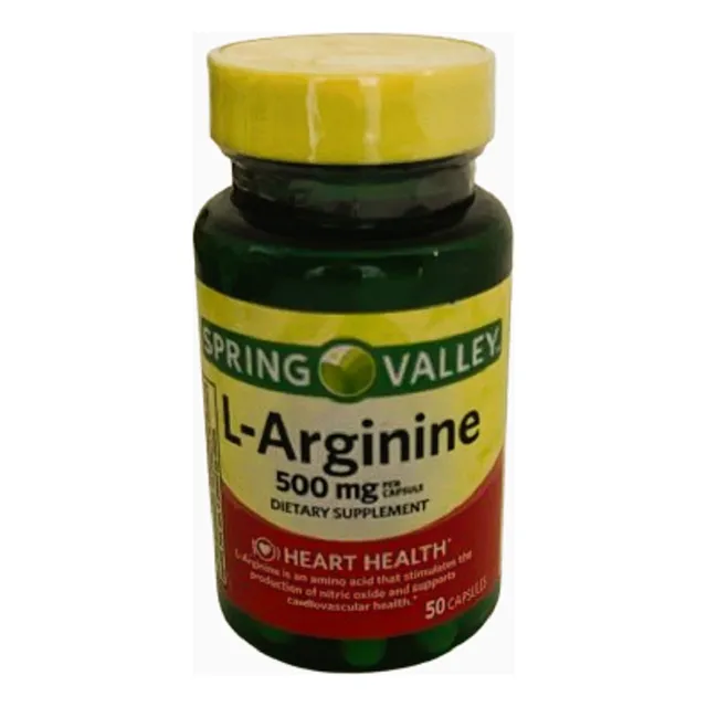 L Arginine  500mg  50 Cap Spring Valley