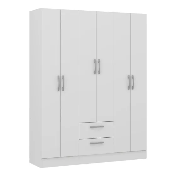 Ropero Placard 6 Puertas Verdi Color Blanco