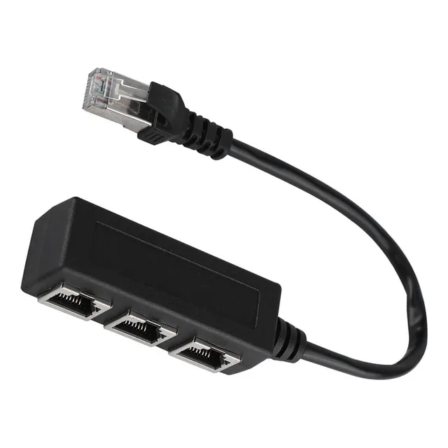 Cable De Extensión De Cable De Red Rj45 De A Tres