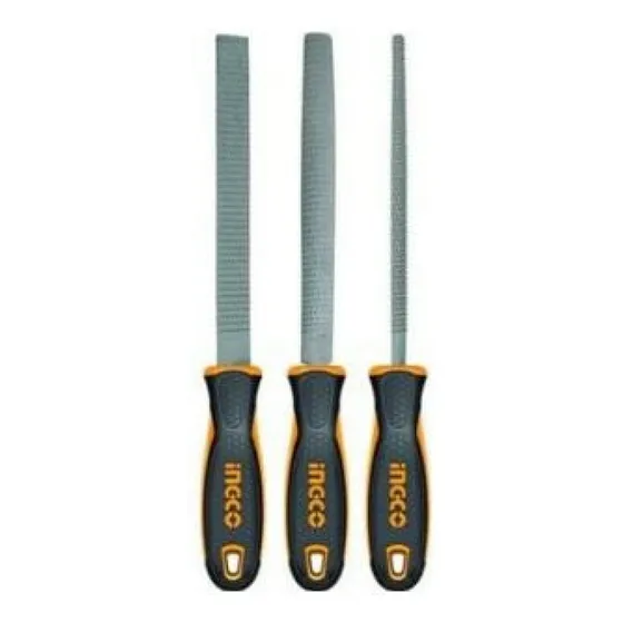 Juego De 3 Limas Escofinas Para Madera Ingco Hktfs0308