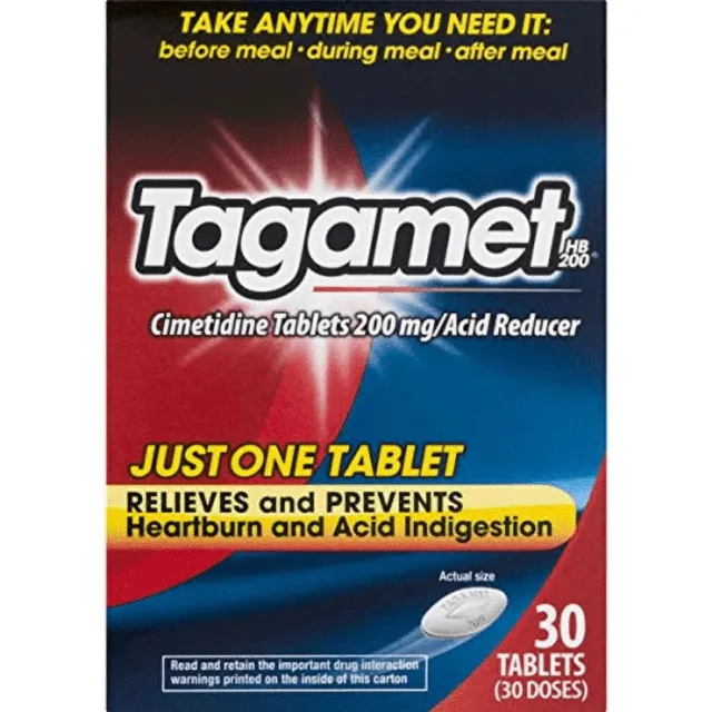 Set De 6 Tagamet Hb 200 Reductor De Ácido 200mg 30
