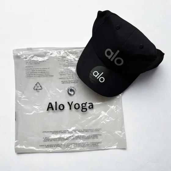 Gorro Alo Yoga Off Duty Cap Deportivo Running - Negro Negro Unico Lisa