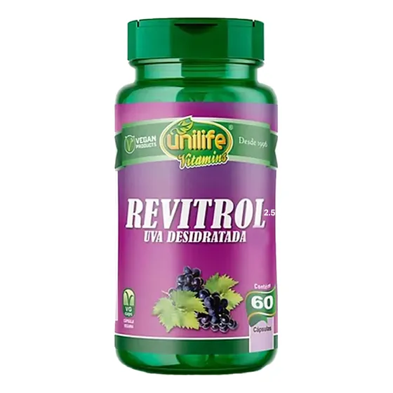 Resveratrol Uva Deshidratada 60 Capsulas Unilife