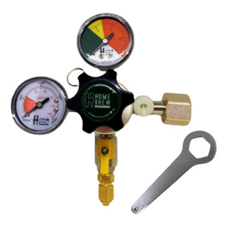 Válvula Regulador De Pressão Co2 1 Via De Alumínio P/ Chopp Válvula Regulador De Pressão Co2 1 Via De Alumínio P/ Chopp